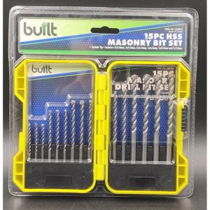 15pc Masonry Drill Bit Set