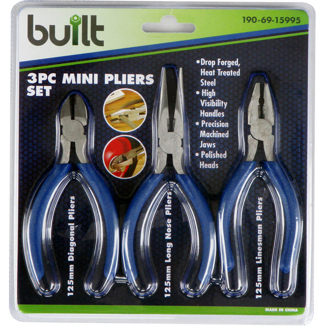 3pc Mini Plier Set - Electaserv