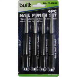 4pc Nail Punch Set