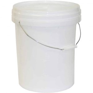 Square Pail - 4 Gallon, White